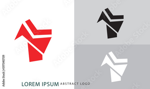 Free Download Abstract Shape geometric symbol logo design minimal style illustration. - GFXLoad