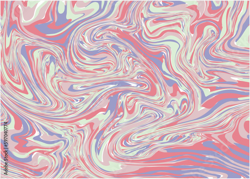 Abstract illustration waves marbling background, pink, purple, and black wallpaper graphic design.Wavy Swirl Seamless Pattern Groovy Background.