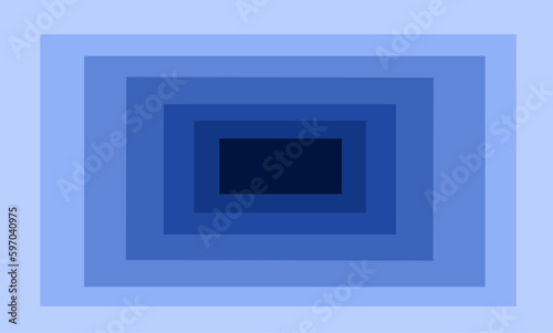 Illustration of the entrance to space time, or another dimension. Time tunnel in blue. Blue gradient