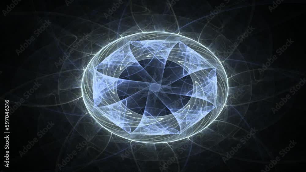 Curves and colors in eternal motion. Abstract fractal comes to life Curves and colors in eternal motion. Abstract fractal comes to life