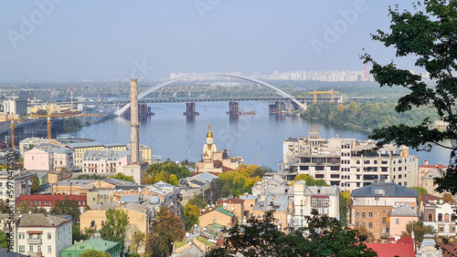 Kiev, the capital of Ukraine, is a beautiful city located on the banks of the Dnieper River photo