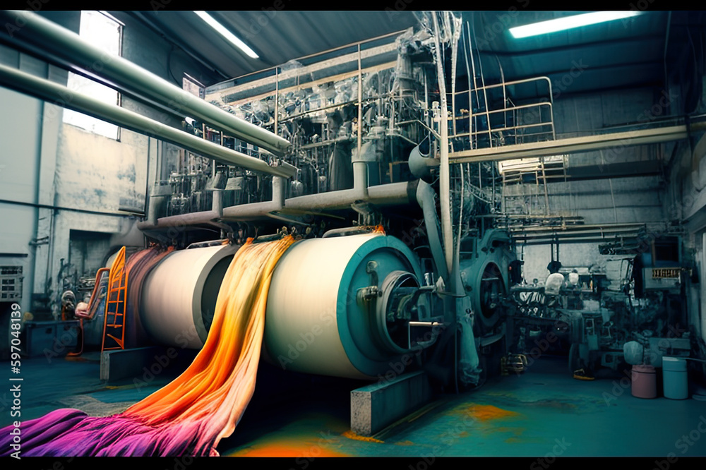 Toxic dye used in textile production can have a negative impact on the