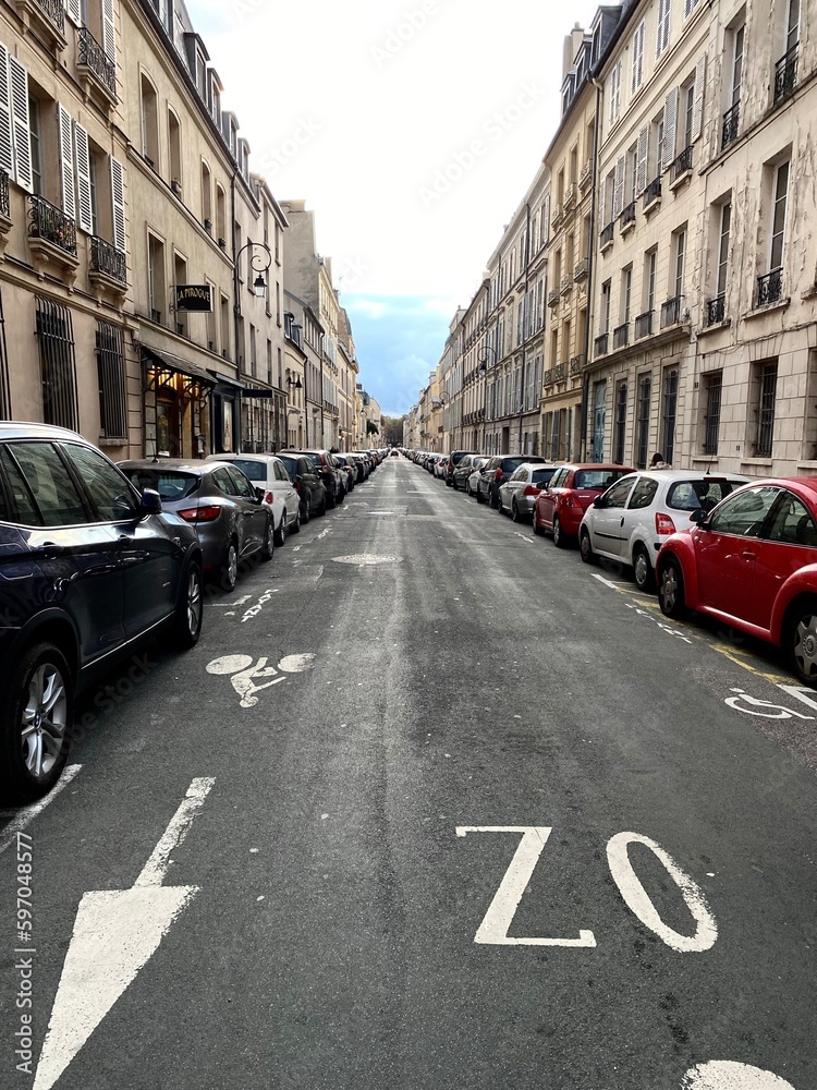 street scene in Versailles