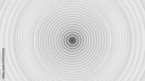 Concentric linear offset white and colour gradient rings of circles steps from top background wallpaper banner background  close up flat lay top view from above. Vector file
