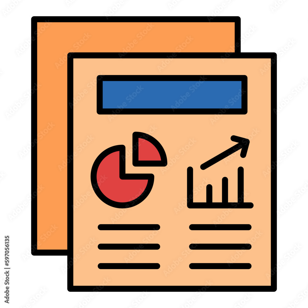 Business Report Icon Business Report Icon