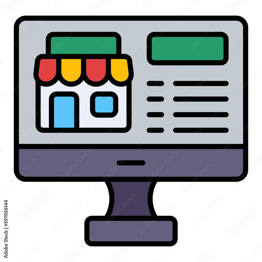 Online Store Icon Online Store Icon
