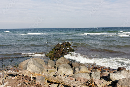 coast line at the Baltic Sea at spring time