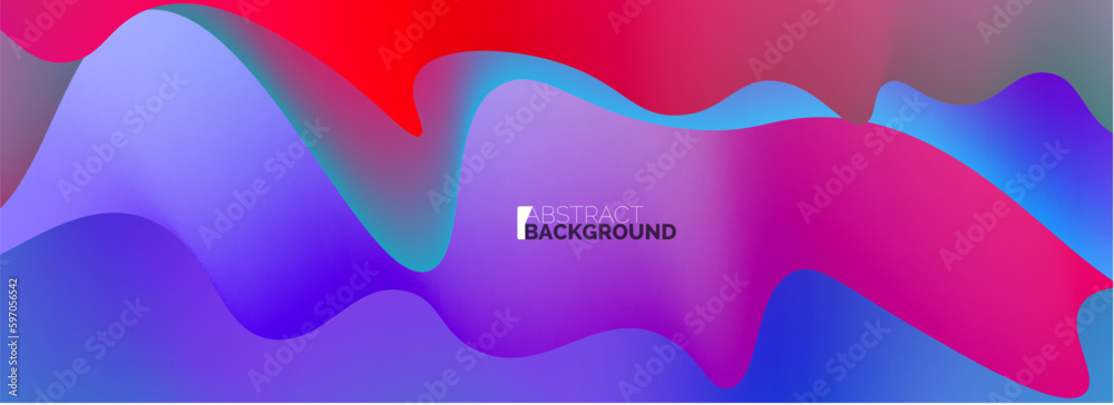 Dynamic liquid waves abstract background for covers, templates, flyers, placards, brochures, banners