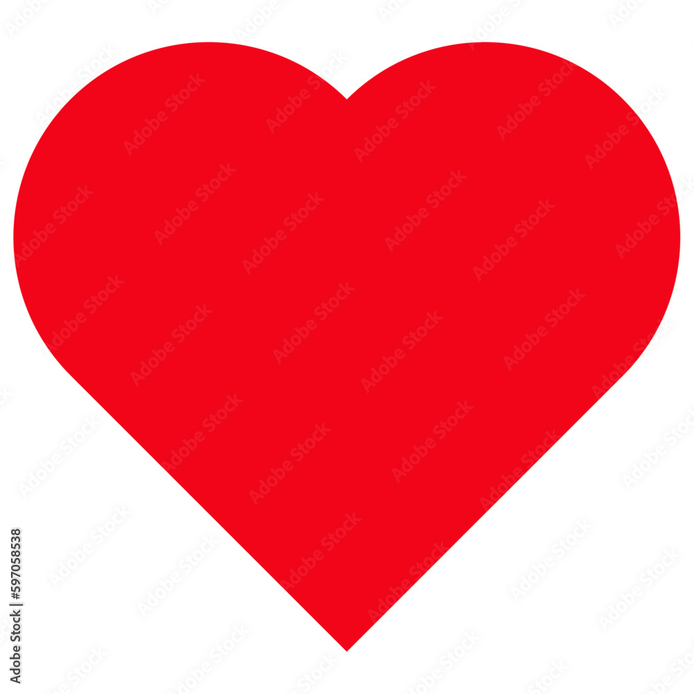 Heart icon, beautiful flat style red color Valentine's Day symbol, perfect shape love object, happy thoughts, health or life illustration vector for web, app, mobile, UI, game. Isolated graphic. Heart icon, beautiful flat style red color Valentine's Day symbol, perfect shape love object, happy thoughts, health or life illustration vector for web, app, mobile, UI, game. Isolated graphic.