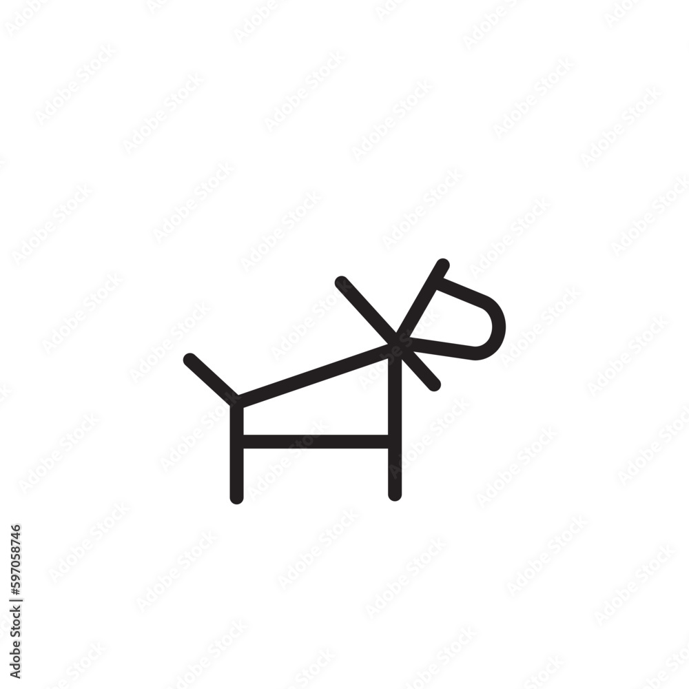 Allow Dog Facility Outline Icon Allow Dog Facility Outline Icon