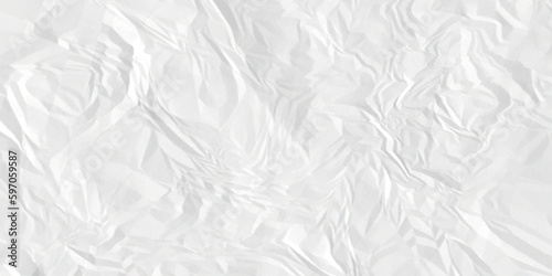 White paper texture . White wrinkled paper texture. White crumpled paper texture . White crumpled and top view textures can be used for background of text or any contents .