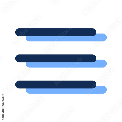 menu filled line icon