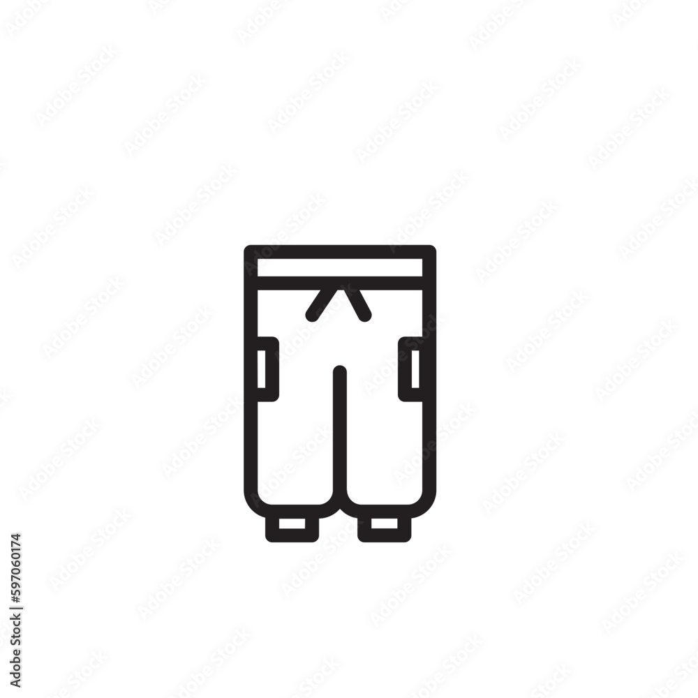 Outfit Pants Trousers Outline Icon Outfit Pants Trousers Outline Icon