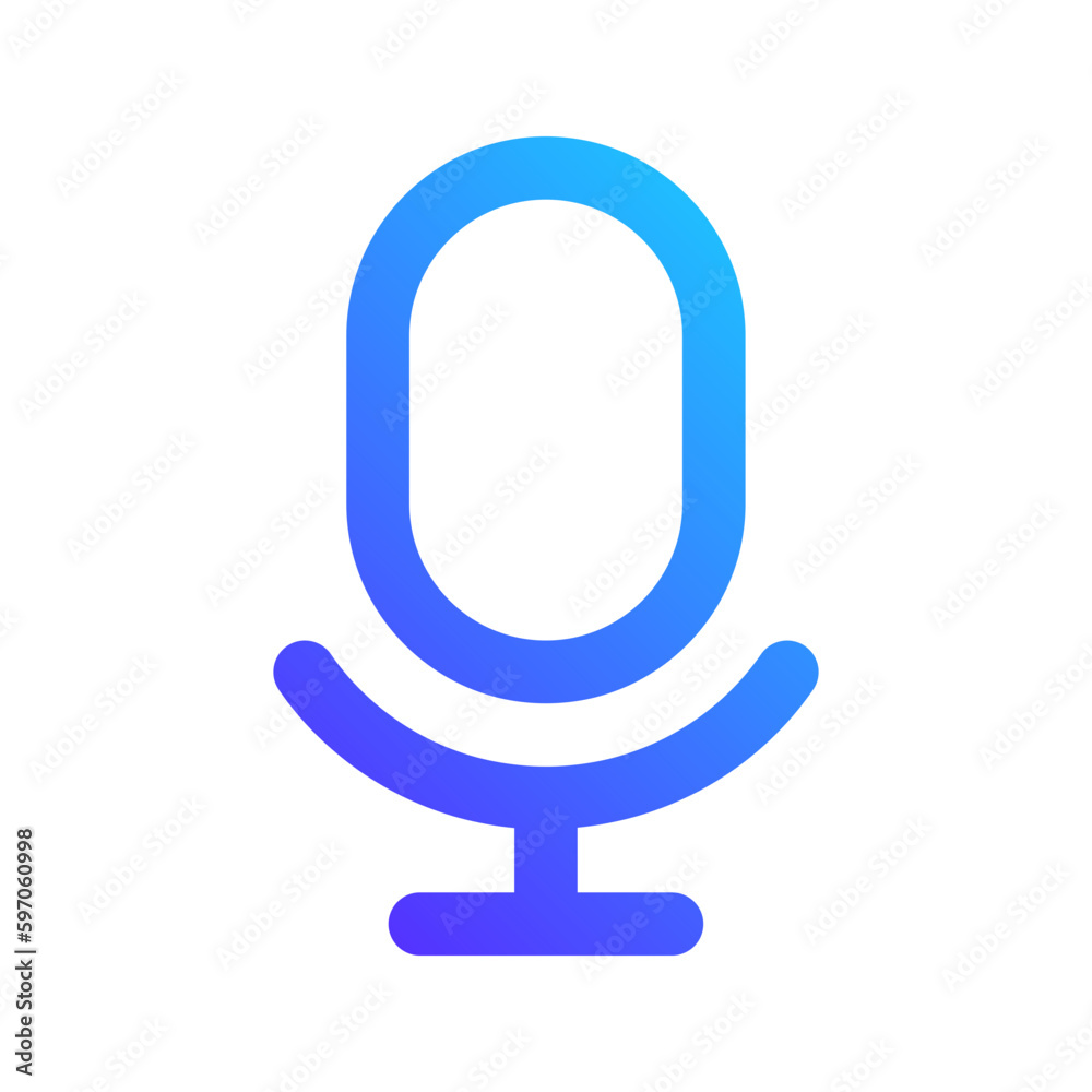 microphone gradient icon microphone gradient icon