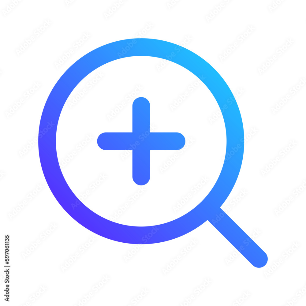 zoom in gradient icon zoom in gradient icon