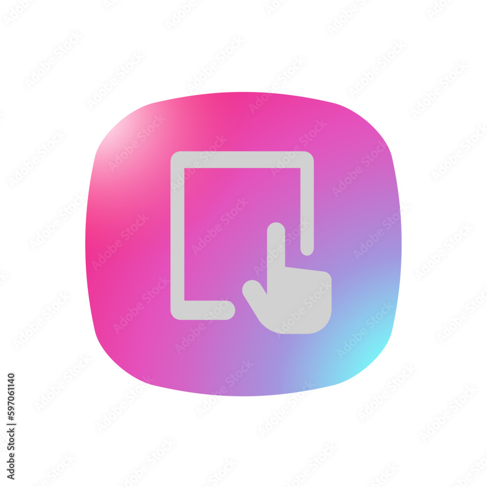 Touch Tablet - Pictogram (icon) Touch Tablet - Pictogram (icon)