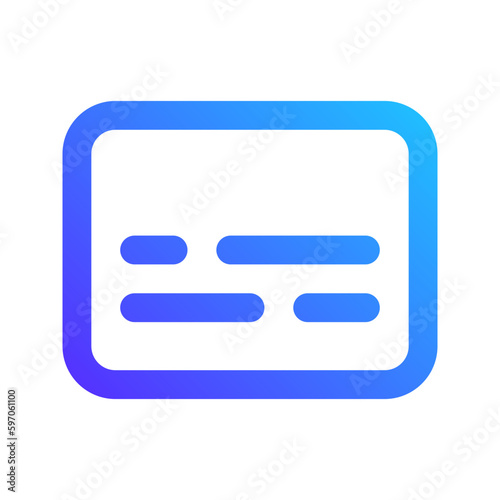 subtitle gradient icon