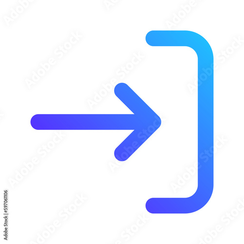 login gradient icon