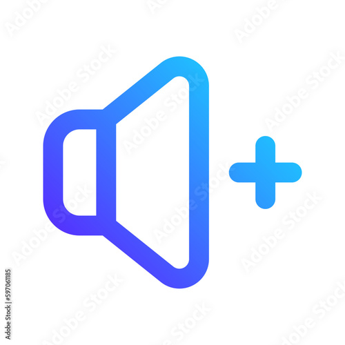 volume up gradient icon