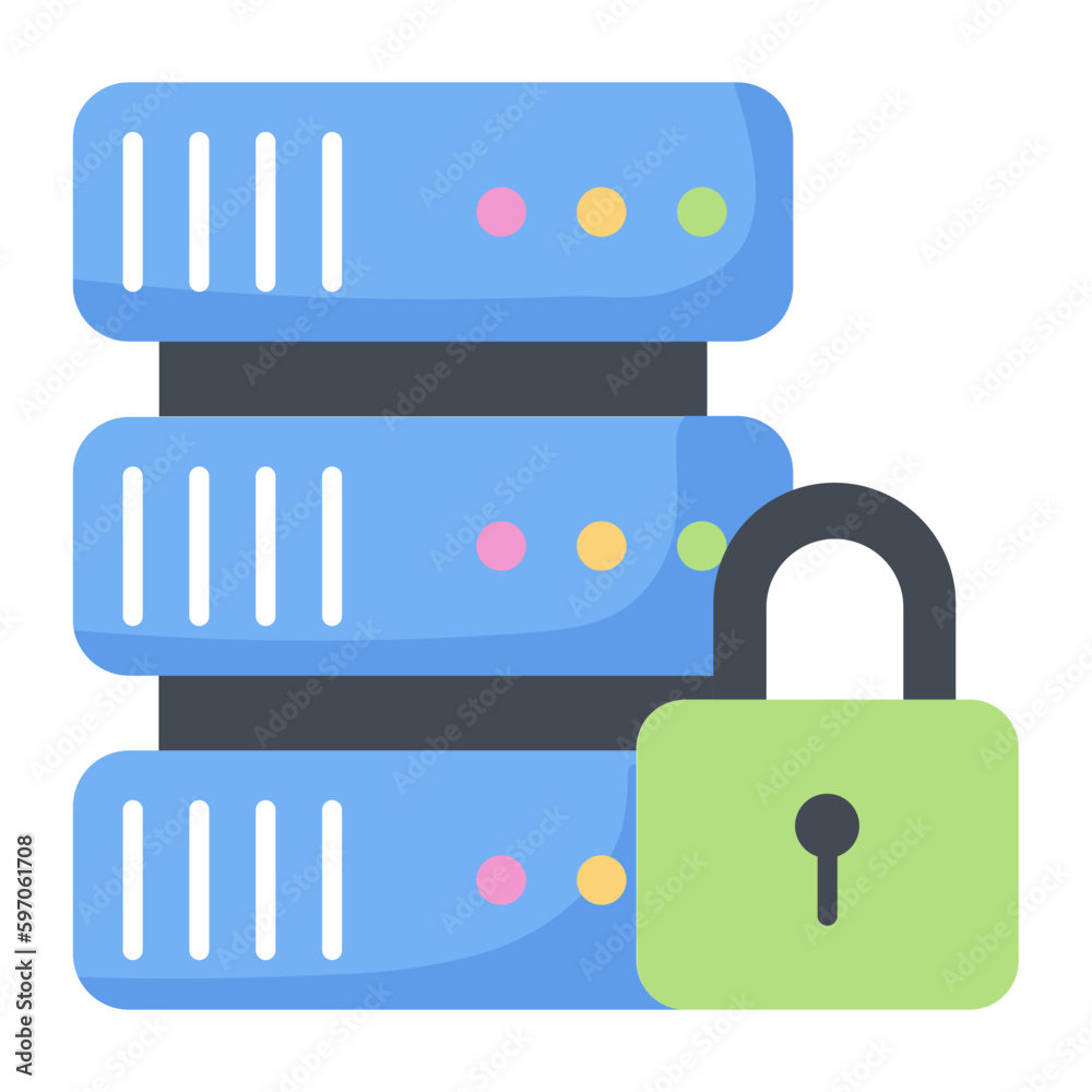 Secure Data Flat Icon