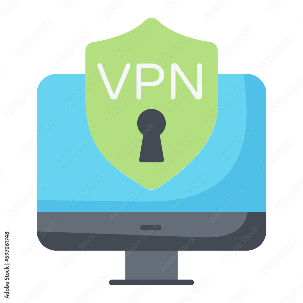 VPN Security Flat Icon