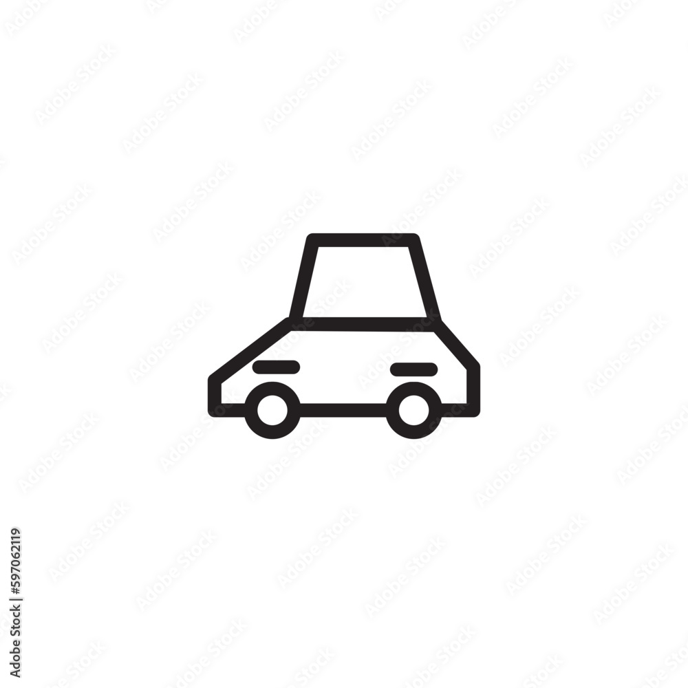 car service taxi outline icon