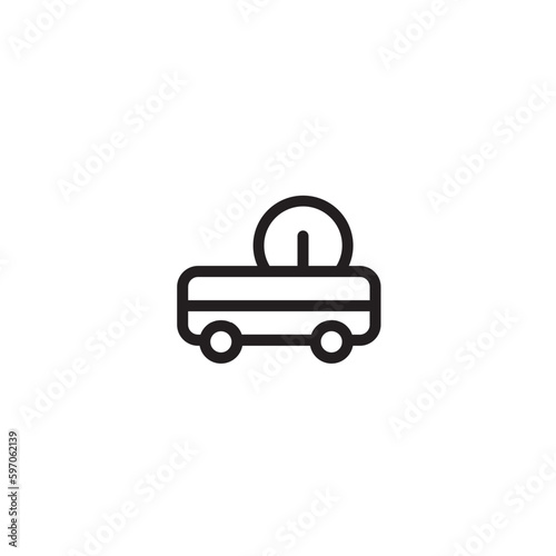 car service taxi outline icon