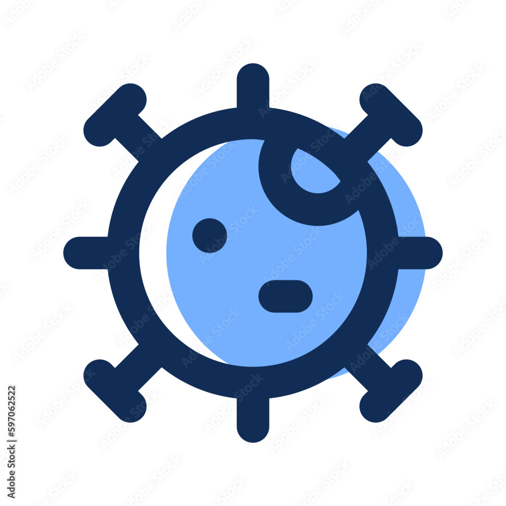 virus filled line icon virus filled line icon