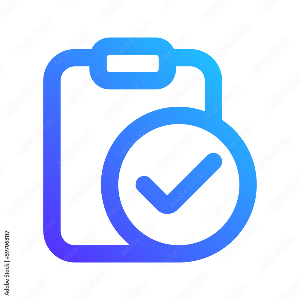 medical checklist gradient icon medical checklist gradient icon