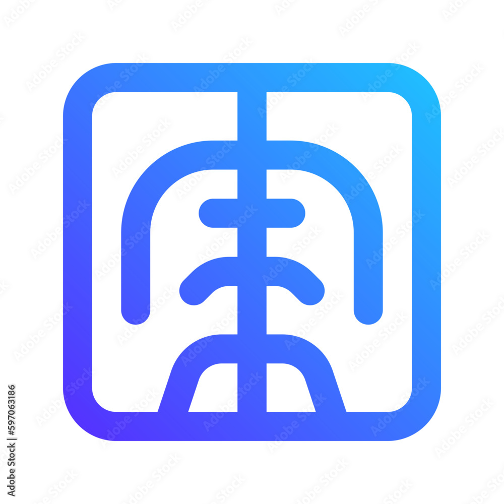 x ray gradient icon x ray gradient icon