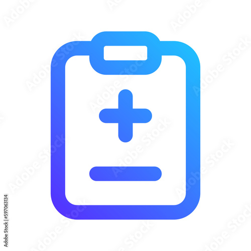 medical report gradient icon