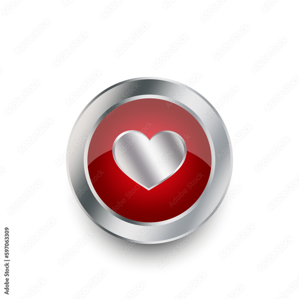 red heart button for web marketing design. Heart symbol. Red heart. Vector illustration. red heart button for web marketing design. Heart symbol. Red heart. Vector illustration.
