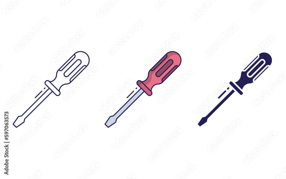 Fototapeta premium Screwdriver vector icon