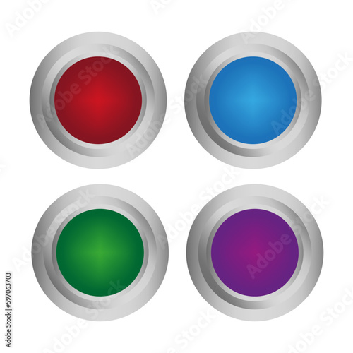 round colored buttons. Emergency symbol. Glossy brooch pin. Vector illustration. Free Download round colored buttons. Emergency symbol. Glossy brooch pin. Vector illustration. - GFXLoad
