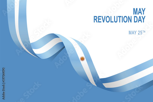 May Revolution Day background.