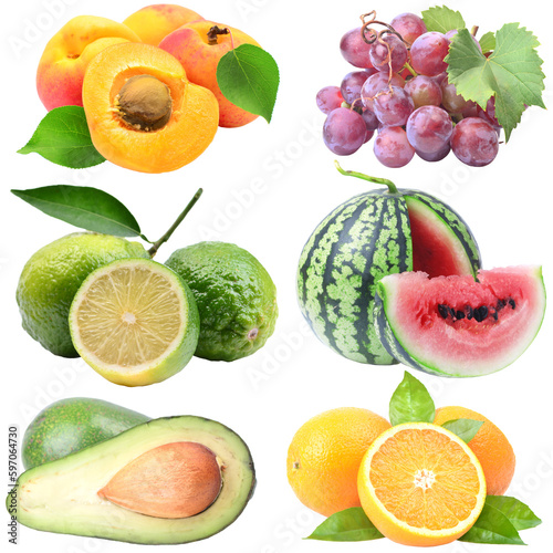 Fresh fruit isolated 