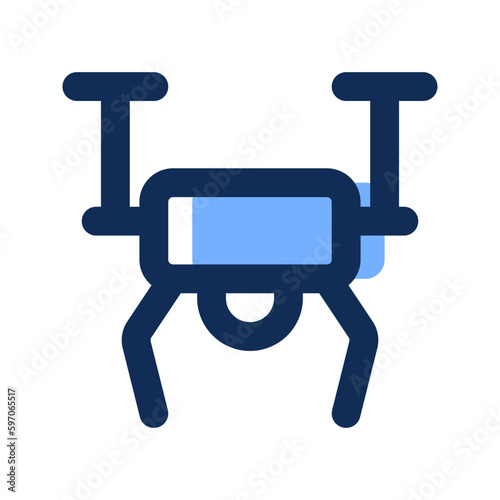 drone filled line icon