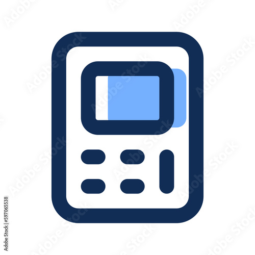 calculator filled line icon