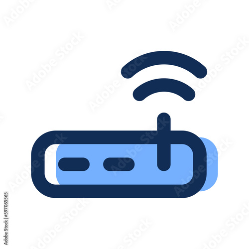modem filled line icon