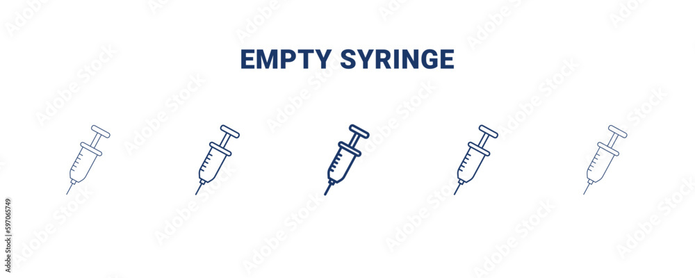 empty syringe icon. Thin, light, regular, bold, black empty syringe icon set from dental health collection. Editable empty syringe symbol can be used web and mobile empty syringe icon. Thin, light, regular, bold, black empty syringe icon set from dental health collection. Editable empty syringe symbol can be used web and mobile