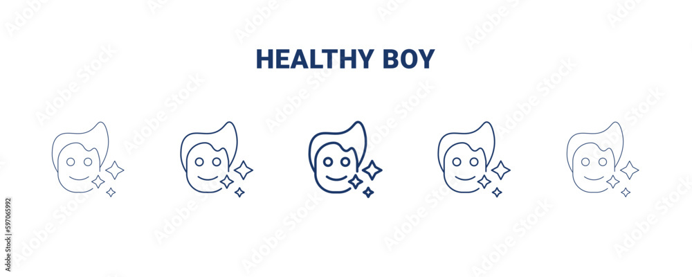 healthy boy icon. Thin, light, regular, bold, black healthy boy icon set from dental health collection. Editable healthy boy symbol can be used web and mobile healthy boy icon. Thin, light, regular, bold, black healthy boy icon set from dental health collection. Editable healthy boy symbol can be used web and mobile