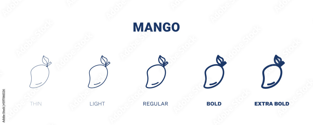 mango icon. Thin, light, regular, bold, black mango icon set from vegetables and fruits collection. Editable mango symbol can be used web and mobile mango icon. Thin, light, regular, bold, black mango icon set from vegetables and fruits collection. Editable mango symbol can be used web and mobile