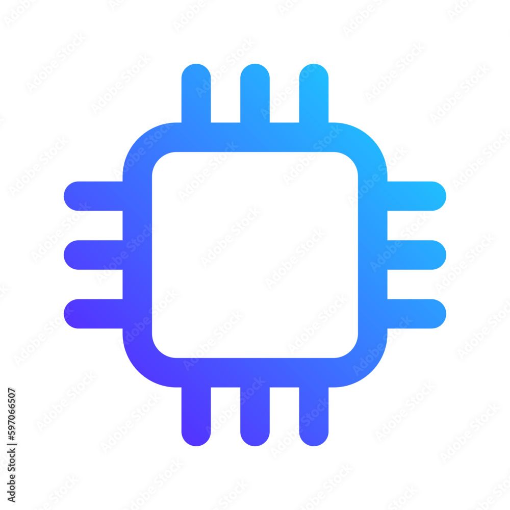 processor gradient icon processor gradient icon