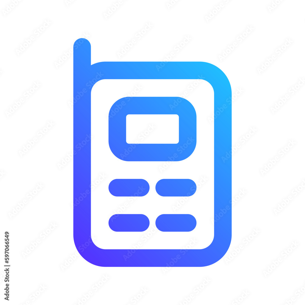 walkie talkie gradient icon