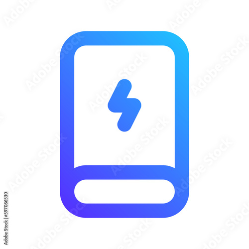 power bank gradient icon