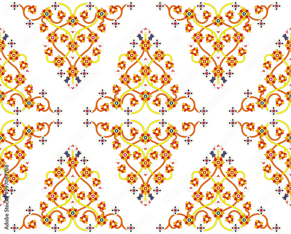 Thai Textile PNG Authentic Thai Fabric Patterns for Digital Use Thai