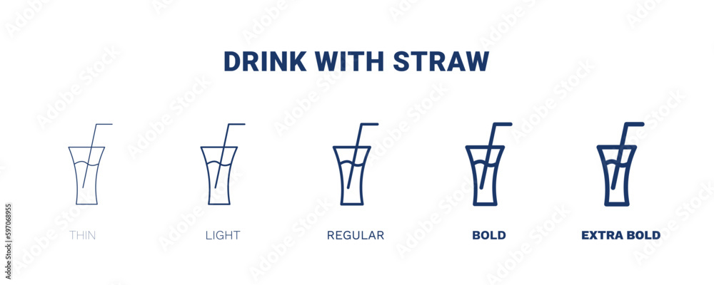 drink with straw icon. Thin, light, regular, bold, black drink with straw icon set from cinema and theater collection. Editable drink with straw symbol can be used web and mobile drink with straw icon. Thin, light, regular, bold, black drink with straw icon set from cinema and theater collection. Editable drink with straw symbol can be used web and mobile