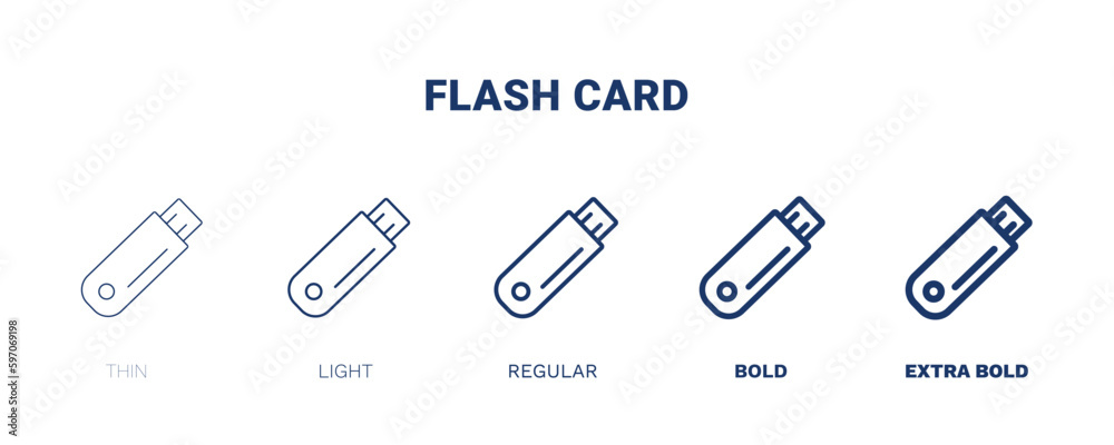 flash card icon. Thin, light, regular, bold, black flash card icon set from hardware and equipment collection. Editable flash card symbol can be used web and mobile flash card icon. Thin, light, regular, bold, black flash card icon set from hardware and equipment collection. Editable flash card symbol can be used web and mobile