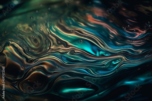 colored liquid close-up