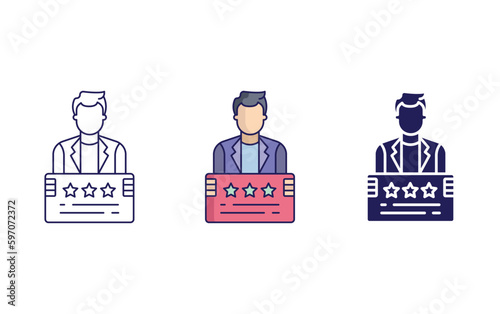 presidential candidate  vector icon